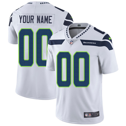 Men's Seattle Seahawks ACTIVE PLAYER Custom White NFL Vapor Untouchable Limited Stitched Jersey